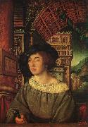 HOLBEIN, Ambrosius Portrait of a Young Man sf USA oil painting artist